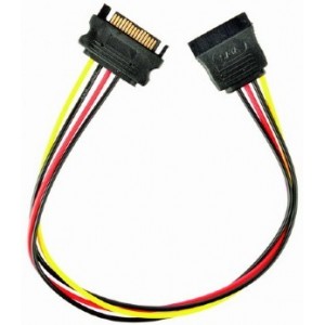 Cable SATA power extention cable, 0.3 m, Cablexpert CC-SATAMF-01