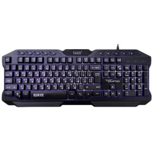 Gaming Keyboard Qumo Fallen II, Multimedia, Anti-ghosting, Backlight, Black, USB