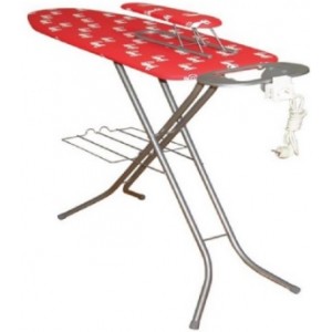 Masa de calcat EUROPA 22758F6, 120 x 38 cm, monoblock, electric plug, sleeve board, linen rack