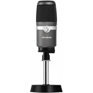 AverMedia USB Microphone - AM310: Uni-directional condenser microphone, Polar pattern: Cardioid, Sample/Bit rate: 48KHz/16bit, Sensitivity: -60 ± 5 dB, Frequency response: 20Hz ~ 20kHz, USB 2.0 Plug&Play