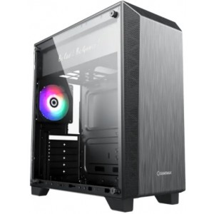 Case ATX GAMEMAX Nova N5, w/o PSU, 1x120mm, FRGB LED fan, ARGB LED strip, TG, USB 3.1, Black