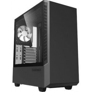 Case ATX GAMEMAX Panda T802, 1x120mm ARGB fan, 3xARGB LED strip, PWM/Rainbow HUB, USB3.0, TG, Black