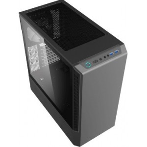 Case ATX GAMEMAX Panda T802, 1x120mm ARGB fan, 3xARGB LED strip, PWM/Rainbow HUB, USB3.0, TG, Black