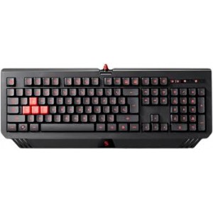 Gaming Keyboard A4Tech Bloody B120N, Multimedia Hot-Keys, Neon Glare, Game Mode, Water-Resistant, Black,USB