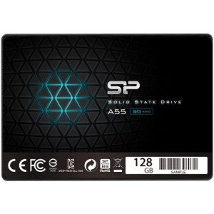 2.5" SSD 128GB  Silicon Power  Ace A55, SATAIII, SeqReads: 560 MB/s, SeqWrites: 530 MB/s, Controller Silicon Motion SM2258XT, MTBF 1.5mln, SLC Cash, BBM, SP Toolbox, 7mm, 3D NAND TLC