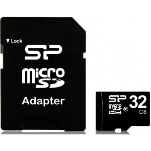 32GB microSD Class10 A1 UHS-I + SD adapter  Silicon Power microSDHC, 333x, Up to: 40MB/s