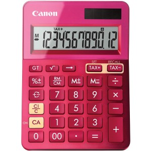 Calculator Canon LS-123K PK, 12 digit, Pink