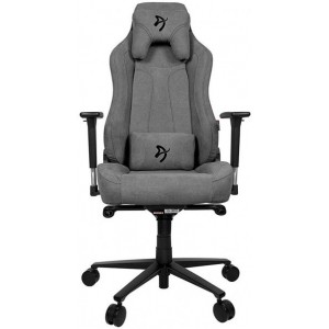 Gaming/Office Chair AROZZI Vernazza Soft Fabric, Ash Grey, Soft Fabric, max weight up to 135-145kg / height 165-190cm, Recline 165°, 3D Armrests, Head and Lumber cushions, Metal Frame, Aluminium wheelbase, Large  nylon casters, W-28.5kg