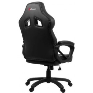 Gaming/Office Chair AROZZI Monza, Black/Black, PU Leather, max weight up to 90-95kg / height 160-180cm, Tilt Angle 12°, Fixed Armrests, Wood Frame, Nylon wheelbase, Gas Lift 4class, Small nylon casters, W-17kg