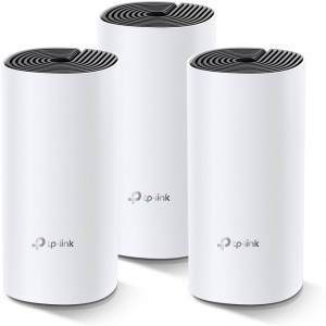 TP-LINK Deco M4 (3-pack)  AC1200 Mesh Wi-Fi System, 2 LAN Gigabit Port, 867Mbps on 5GHz + 300Mbps on 2.4GHz, 802.11ac/b/g/n, Wi-Fi Dead-Zone Killer, Seamless Roaming with One Wi-Fi Name, Antivirus, Parental Controls