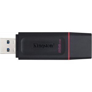 256GB USB3.2  Kingston DataTraveler Exodia Black/Red, (Read 100 MByte/s, Write 12 MByte/s)