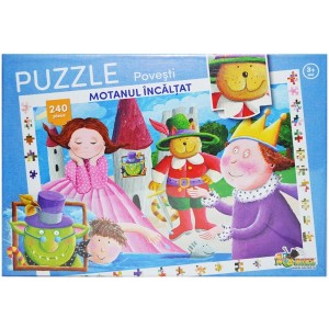 Puzzle 240 piese - Motanul incaltat 2017