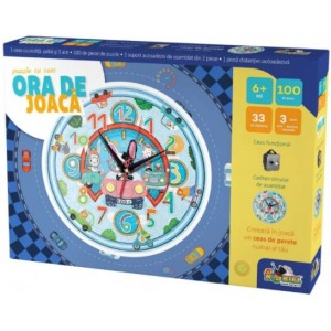 Noriel Puzzle - Puzzle cu ceas masinute