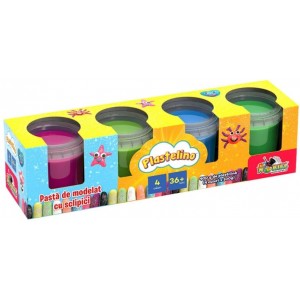 Plastelino - Pasta de modelat cu sclipici