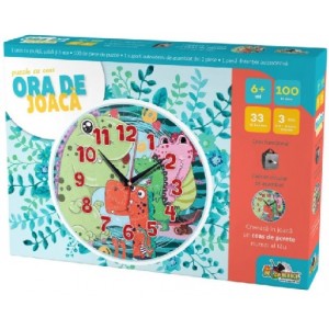 Noriel Puzzle - Puzzle cu ceas dinozauri