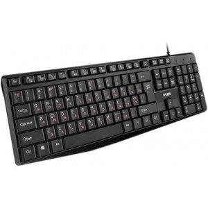 Keyboard SVEN KB-S305, Low profile keys, FN Keys, Splash proof, Black, USB