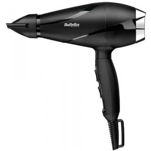 Hair Dryer Babyliss 6713E, 2200W, 2 speeds, 2 heat modes, ionic, black silver