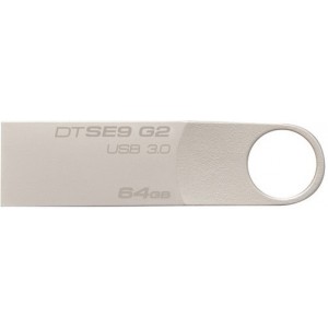 64GB  USB3.1  Kingston DataTraveler SE9 G2, Metal Case, Silver  DTSE9G2/64GB
