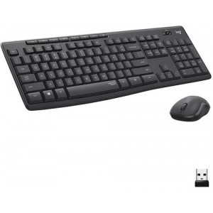 Logitech Wireless Combo MK295 Silent, Multimedia Keyboard & Mouse, Graphite, RUS, USB, Retail