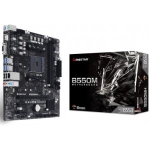 Материнская плата Biostar Racing B550MH, Socket AM4, AMD B550, mATX