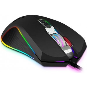 SVEN RX-G850 RGB Gaming, Optical Mouse, 500-6400 dpi, 7+1 buttons (scroll wheel),  DPI switching modes, USB