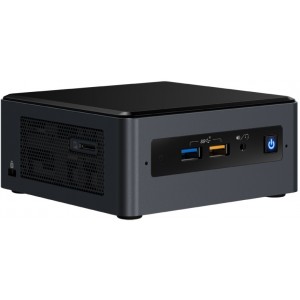 Mini PC (Barebone) Intel® NUC Kit NUC8I5BEH (Intel® Core™ i5-8259U 4C/8T, 2.3-3.8GHz, 2x SO-DIMM DDR4(max32GB), 1x2.5"/1xM.2 PCIe X4, Intel® Iris 655, TB3, HDMI, USB-C (miniDP1.2), 5xUSB 3.1 Gen2,, 1xGbE LAN, WiFi AC /BT5.0, IR, mSDXC,2xMicrophones)