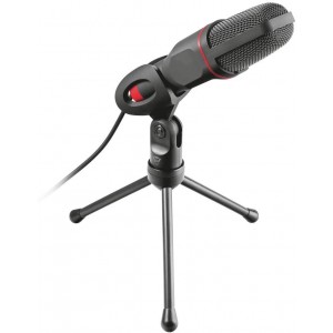Trust Gaming GXT 212 Mico USB Microphone, High performance, USB microphone on tripod stand that works with 3.5 mm and USB connections,1.8m