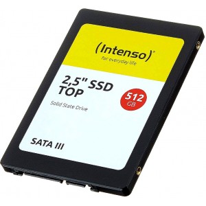 512GB SSD 2.5" Intenso Top (3812450), 7mm, Read 520MB/s, Write 500MB/s, SATA III 6.0 Gbps (solid state drive intern SSD/внутрений высокоскоростной накопитель SSD)