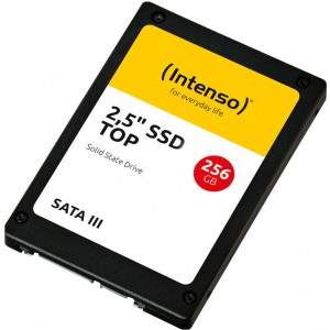 256GB SSD 2.5" Intenso Top (3812440), 7mm, Read 520MB/s, Write 500MB/s, SATA III 6.0 Gbps (solid state drive intern SSD/внутрений высокоскоростной накопитель SSD)