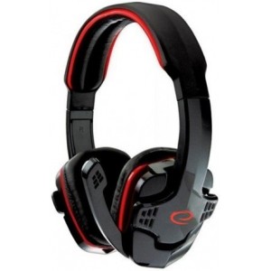 Headset Gaming Esperanza RAVEN EGH310R, Red, 2x mini jack 3.5mm, Drivers 40mm, Volume control, Cable length 2m, Weight 220g