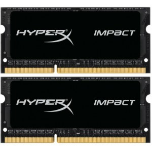 16GB (Kit of 2*8GB) DDR3L-1600 SODIMM  Kingston HyperX® Impact, (Dual Channel Kit), PC12800, CL9, 2Rx8, 1.35V / 1.5V