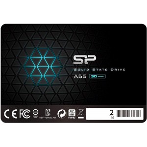 2.5" SSD 2.0TB  Silicon Power  Ace A55, SATAIII, SeqReads: 560 MB/s, SeqWrites: 530 MB/s, Controller  Silicon Motion SM2258XT, MTBF 1.5mln, SLC Cash, BBM, SP Toolbox, 7mm, 3D NAND TLC