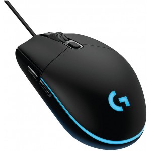 Logitech Gaming Mouse G203 Prodigy LIGHTSYNC RGB lighting, 6 Programmable buttons, 200- 8000 dpi, Black, 910-005796