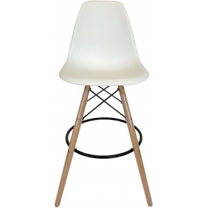 Барный стул AMF Bravo Hoker White