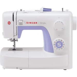 Sewing Machine Singer 3232, 85W. 32 sewing operations.  white violet 