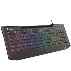 Genesis Keyboard Lith 400 RGB US Layout, X-Scissor Slim