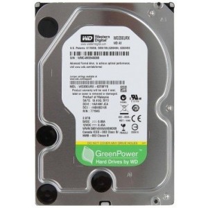 3.5" HDD 2.0TB  Western Digital WD20EURX  AV-GP™, IntelliPower, 64Mb, SATAIII, NP