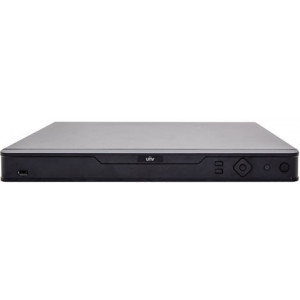 UNV NVR304-16E-B, 16-ch, 4 SATA, Incoming Bandwidth 160Mbps, 16 x 1080P@30 / 8 x 4MP@30 / 4 x 4K@30, Dual Network interface,  Audio In/Out 1/1, Alarm In/Out 16/4, 1U, H.265&4K