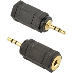 Audio adapter 3-pin*2.5 mm jack to 3-pin*3.5 mm socket, Cablexpert A-3.5F-2.5M
