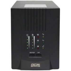 UPS PowerCom SPT-2000, 1500VA/1200W, Smart Line Interactive, Pure Sinewave, LCD, AVR, USB, 2xShuko