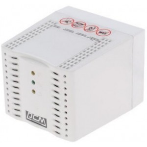 Stabilizer Voltage PowerCom  TCA-3000, 3000VA/1500W, White, 4 Shuko socket