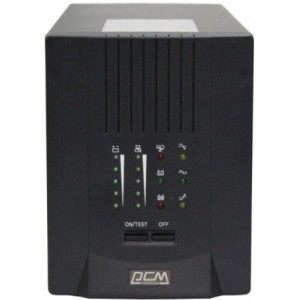 UPS PowerCom SPT-1500, 1500VA/1200W, Smart Line Interactive, Pure Sinewave, LCD, AVR, USB, 2xShuko