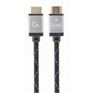 Cable HDMI  CCB-HDMIL-3M, 3m, male-male, Select Plus Series, High speed HDMI cable with Ethernet, Supports 4K UHD resolutions at 60 Hz, Durable nylon braiding and premium style connectors
