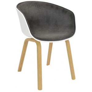 Scaun CORTEZ~F White Grey Picior