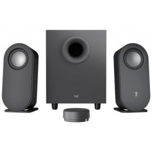 Logitech Z407 Speaker System 2.1 (40W, 20W subwoofer, 2x10W), Bluetooth: 5.0, Wireless control,  3.5 mm input, Micro-USB input, Black
