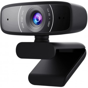   ASUS Webcam C3, FullHD 1920x1080 Video 30 fps, 2 built-in Microphones, 90° tilt-adjustable clip and 360° rotation, USB 2.0 (camera web/веб-камера)