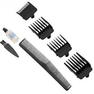 Hair Cutter Polaris PHC0714,  mains operation, cutting lengths (0.8-3mm), cutting width 40mm, 4x comb attachment, black 