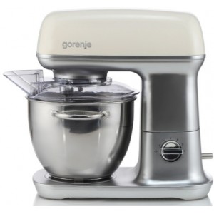 Food processor Gorenje MMC1000RL, 800W power output, stainless steel bowl 4 l, 4 speeds levels plus turbo level, stainless steel/white 