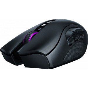 RAZER Mouse Naga Pro, Modular Wireless Mouse with Swappable Side Plates, Razer Hyperspeed Wireless technology, 3 Swappable Side Plates, Up to 19+1 Programmable Buttons