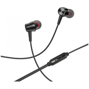 Borofone BM52 black (728906) Revering wired earphones with microphone, Speaker outer diameter 9MM, cable length 1.2m, Microphone